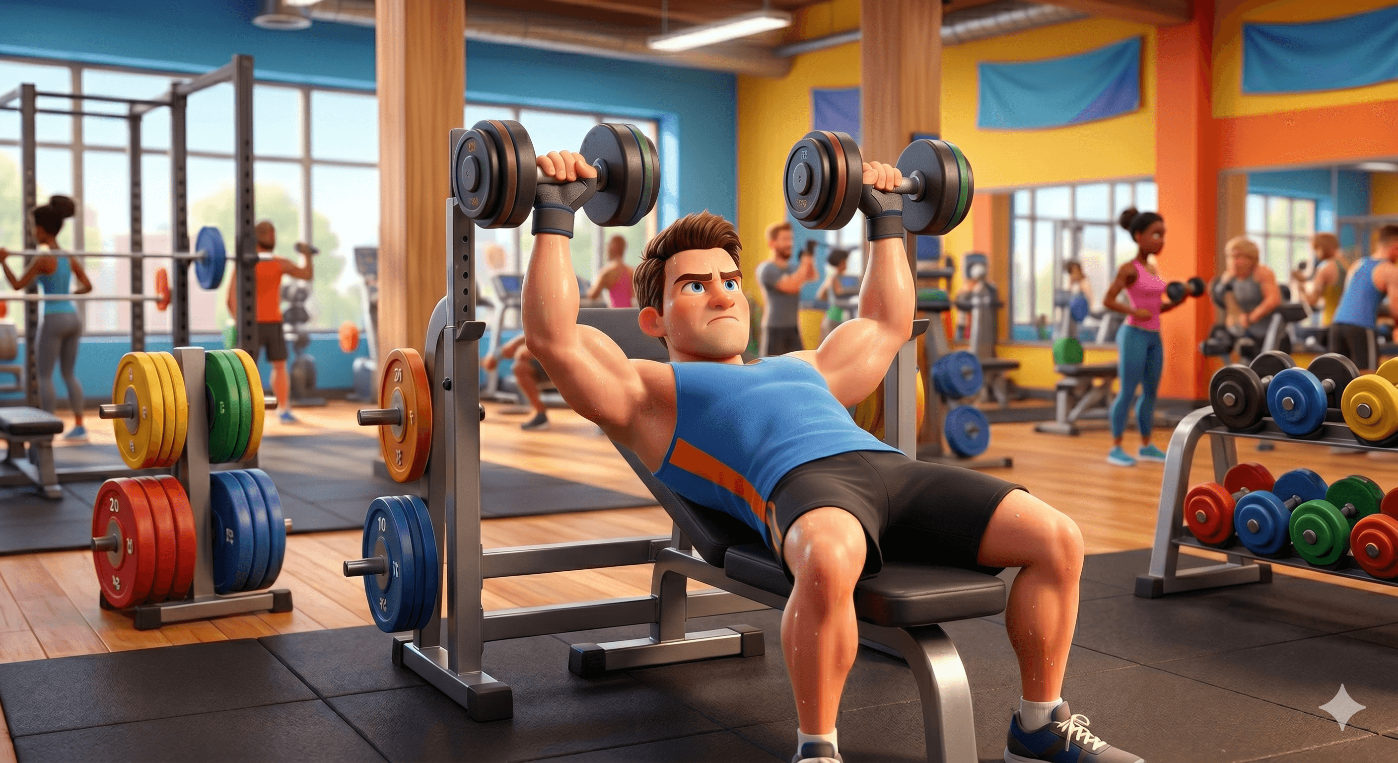 Incline dumbbell press