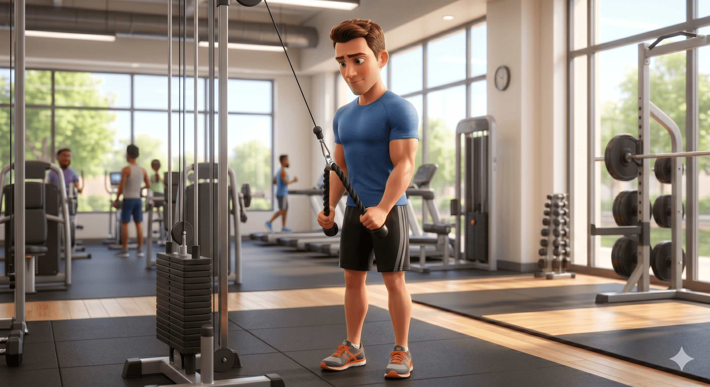 Tricep rope pushdown