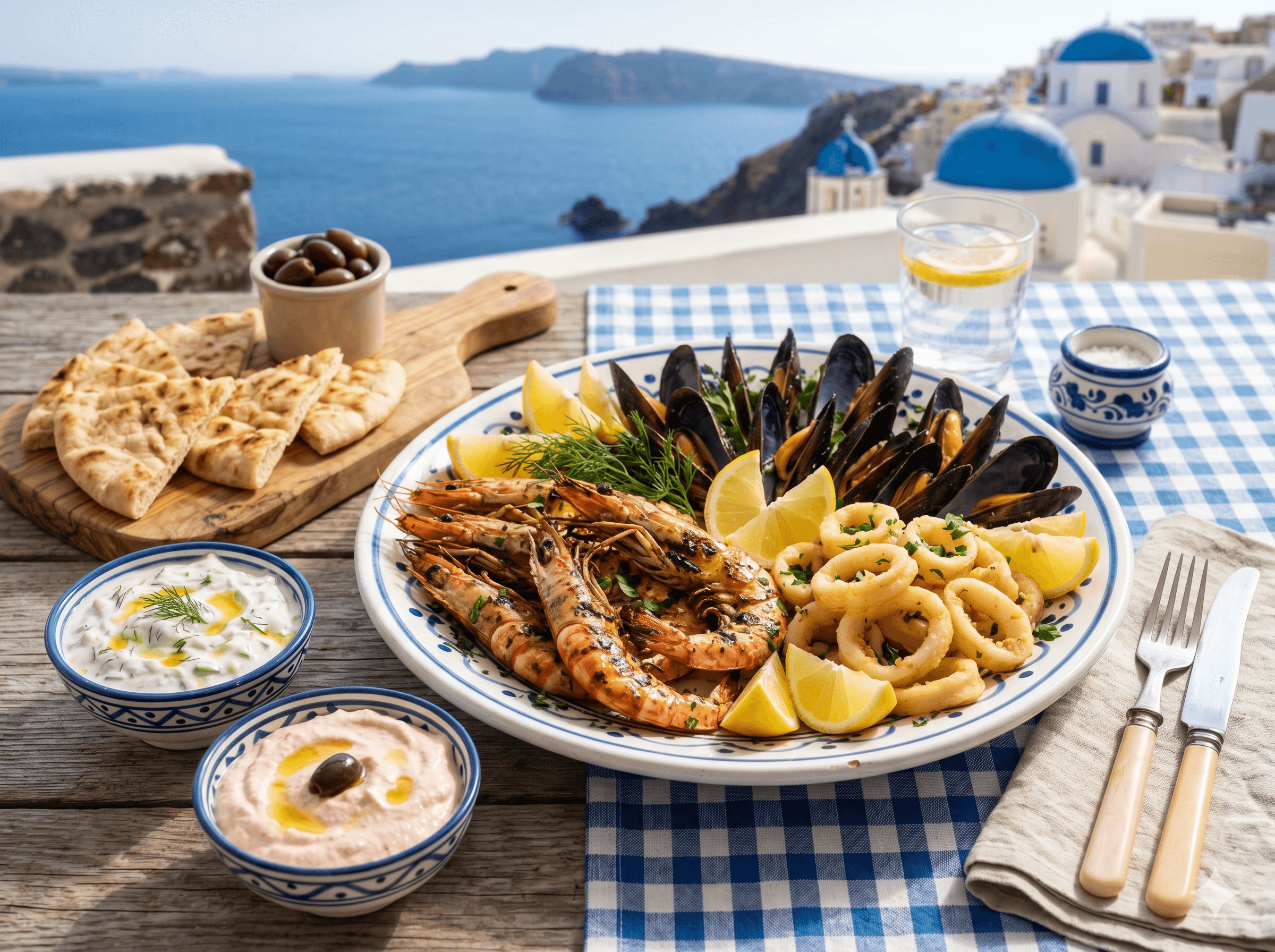 Greek-Style Seafood Platter